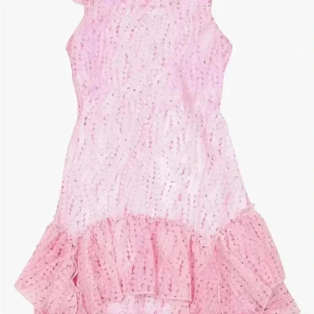 Kate Mack Girls' Precious Pearl Chiffon Dress - Picture 4 of 12